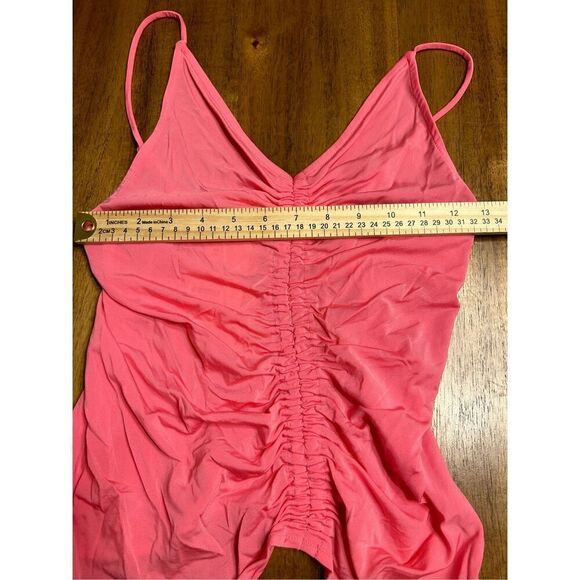 H&M Women Top XS Hot Pink Viscose Blend Sleeveless Draped Camisole Fit Tank - Picture 6 of 9